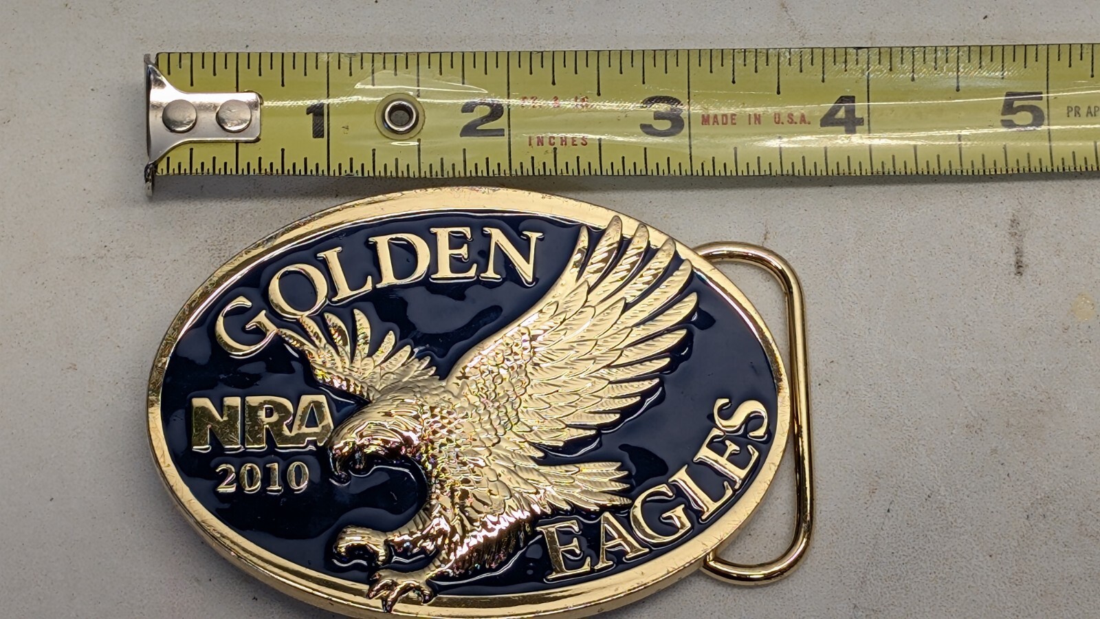 2010 NRA Golden Eagle Belt Buckle