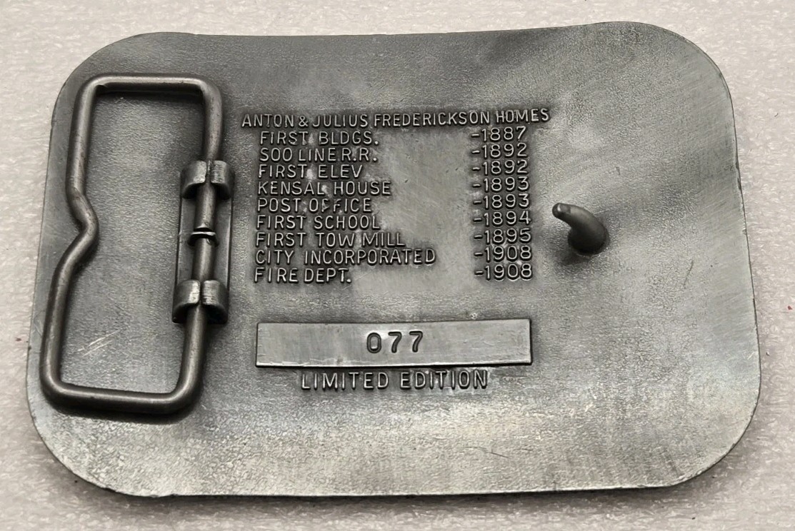Vintage 1985 KENSAL Commemorative Belt Buckle – Limited Edition #077 – Train