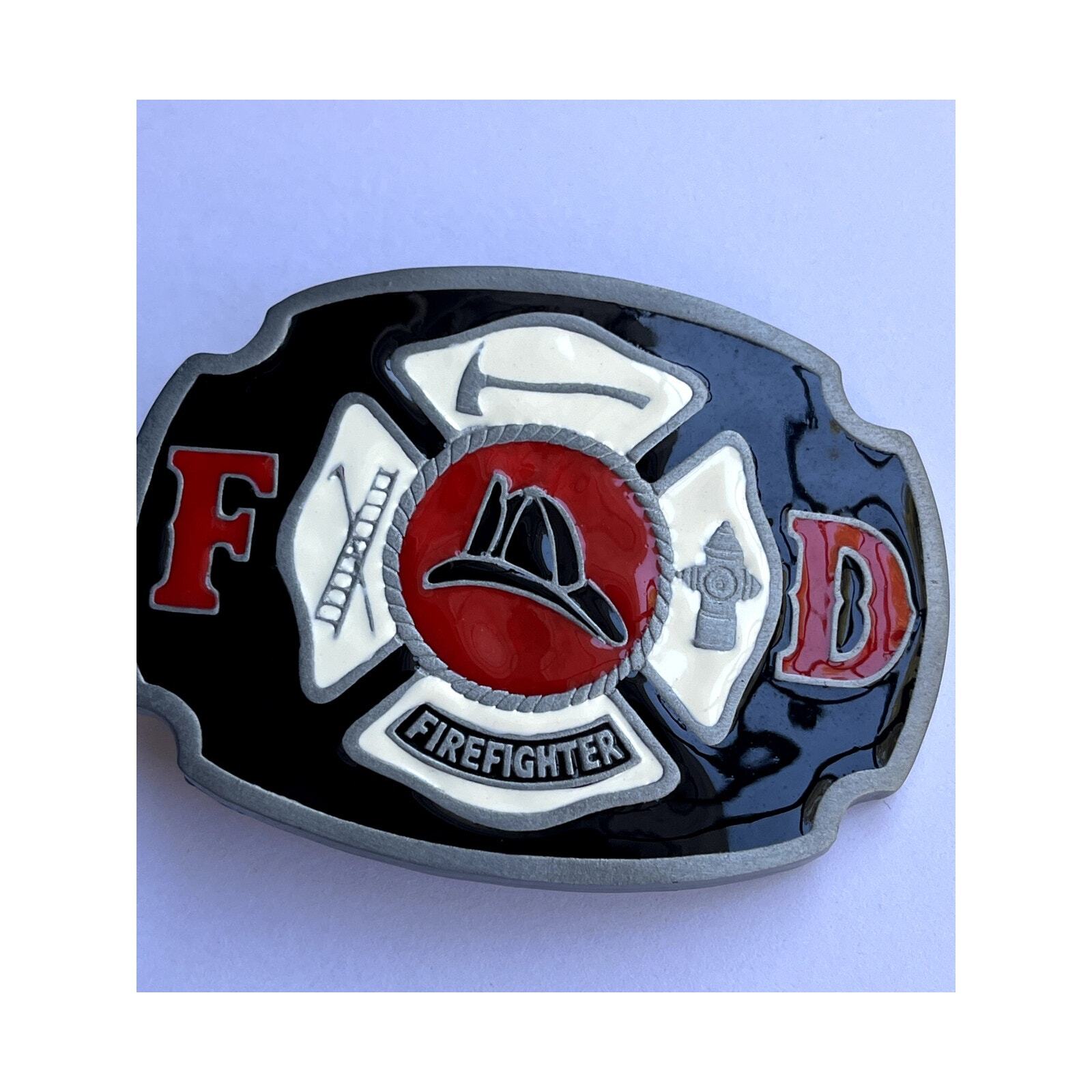 Fire Department FD Firefighter Belt Buckle First Responders NOS