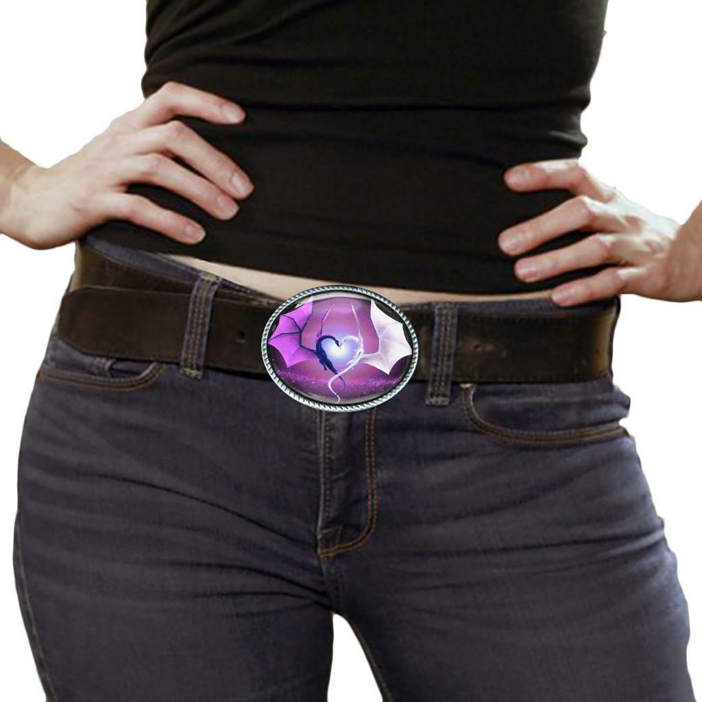 Dragon Wing Heart Fantasy Men Women Handmade Belt Buckle