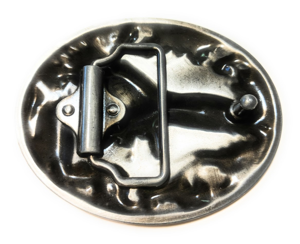 Classic Soaring EAGLE Antique Silver color BELT BUCKLE Full Metal Western USA