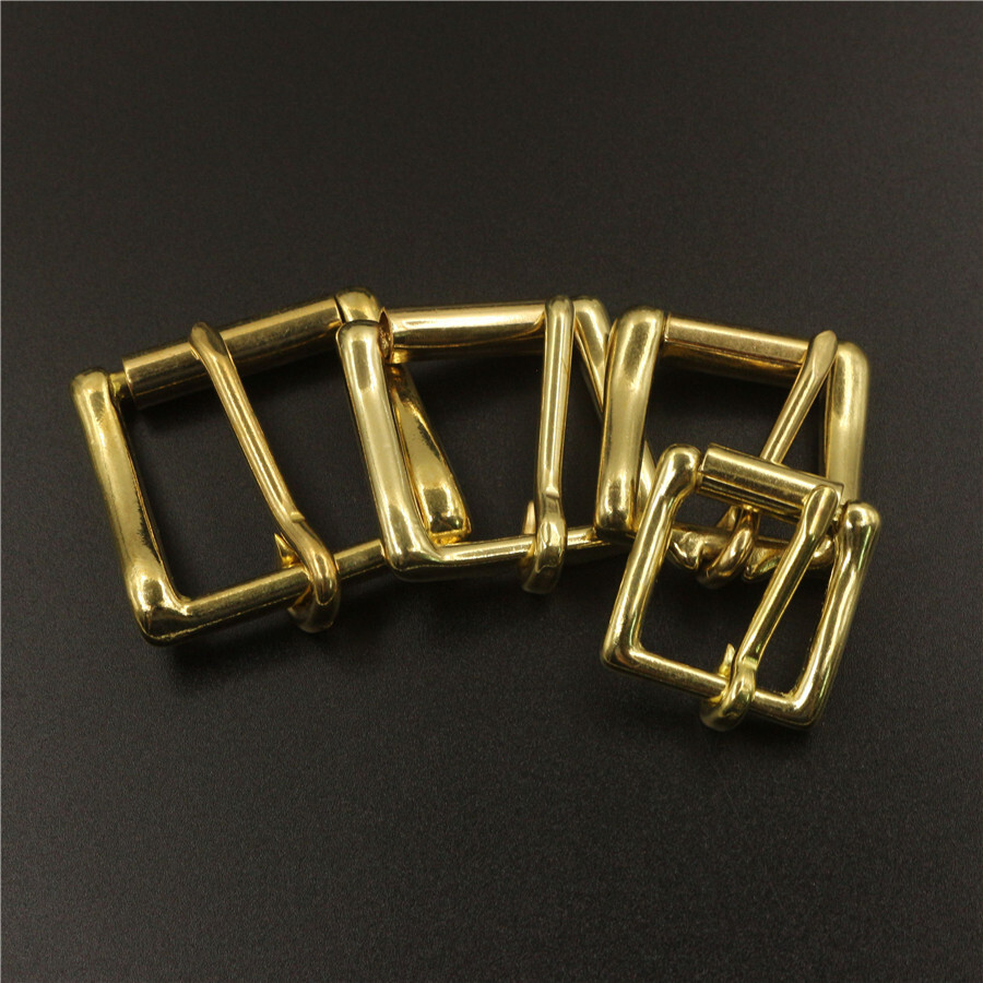 2PCS Heavy Duty Solid Brass Roller Belt Buckle Replacement Inner Wide