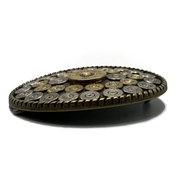 Bullet Casing Belt Buckle Western Cowboy Heavy Duty