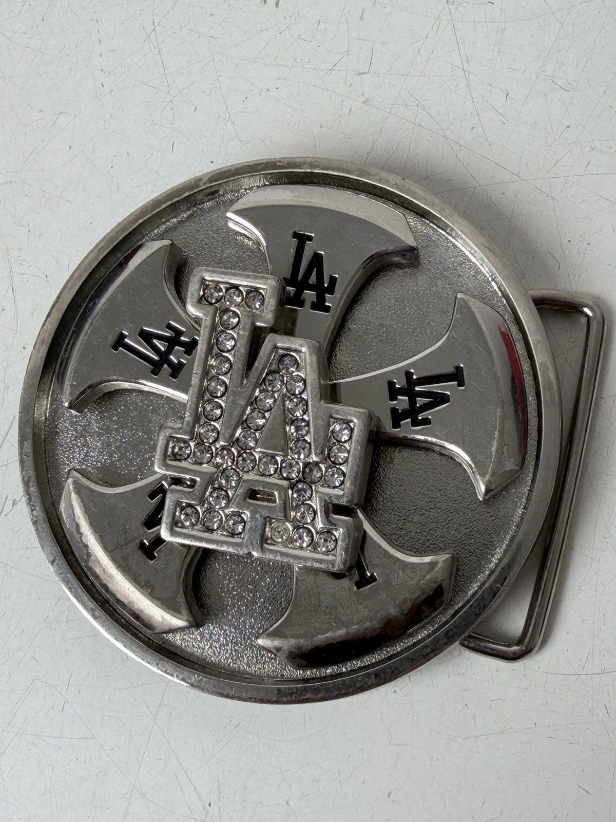 Spinners Belt Buckle LA Los Angeles Dodgers Spinning Me&rsquo;n Co/MLBP 2005