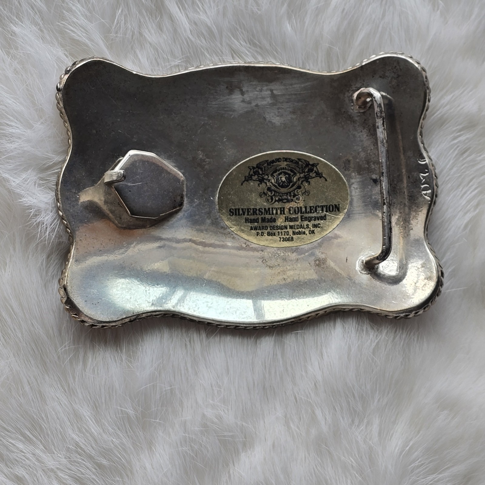 Silversmith Collection Belt Buckle Western Letter D