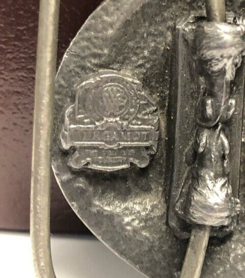 Jack Daniels Old No. 7 Pewter Belt Buckle 1989