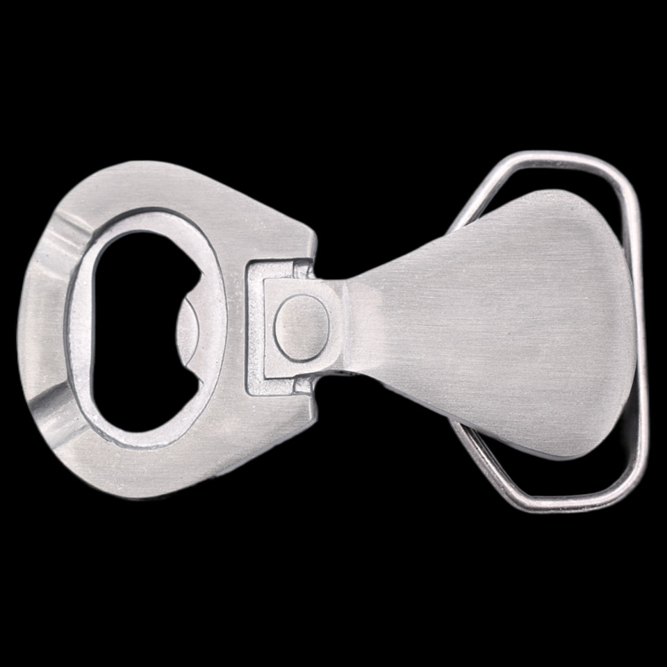 Pop Tab Beer Tab Bottle Opener Belt Buckle (New Old Stock)