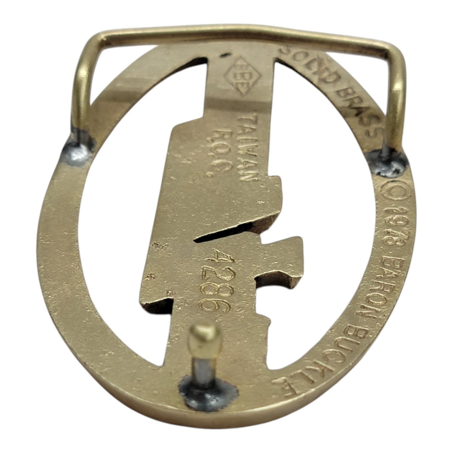 Vintage 1978 Bob Seger Solid Brass Belt Buckle Baron Buckle Rock Band Logo 70s