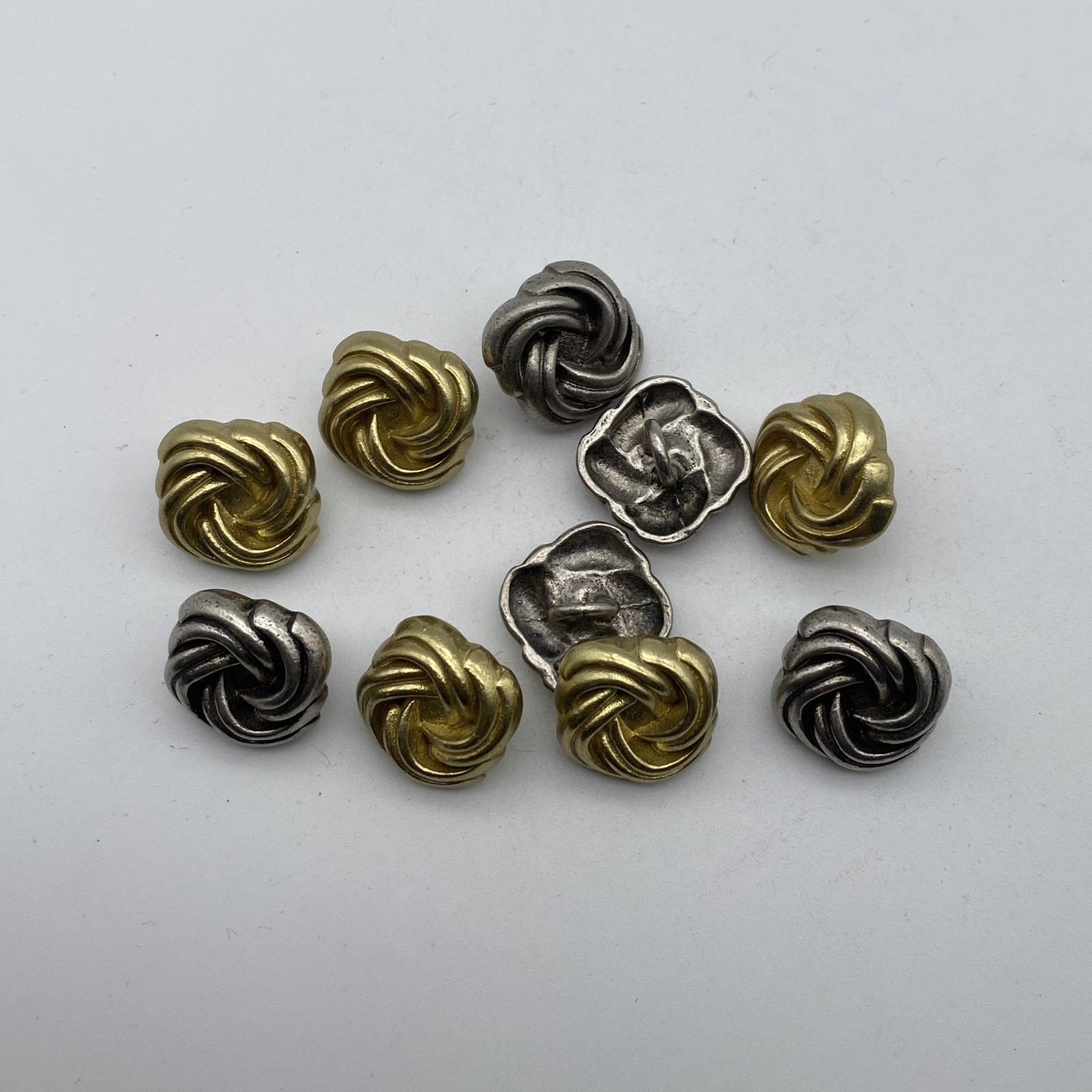Twisted Design Sewing Button,Clothing Shank Button,Brass Sewing Button, lot