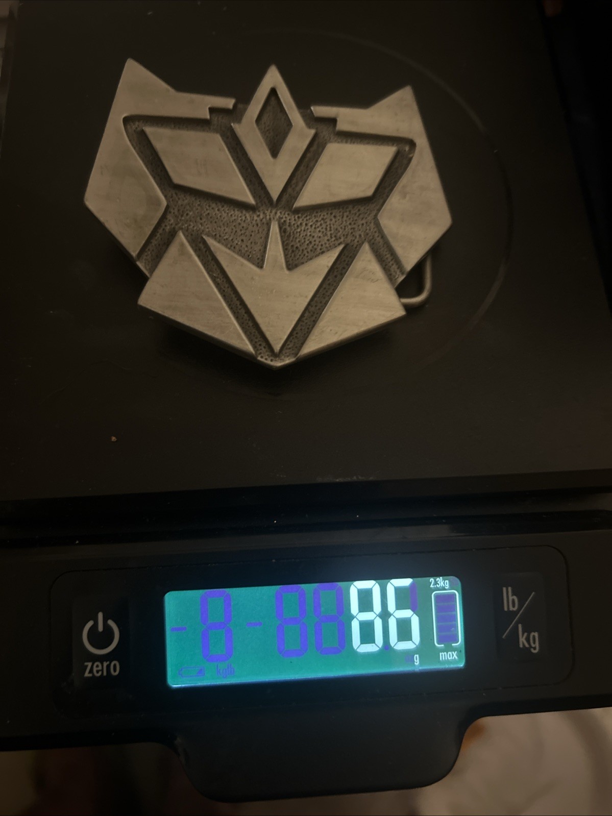 Super Hero Transformers Decepticon Logo Kid Men Metal Belt Buckle