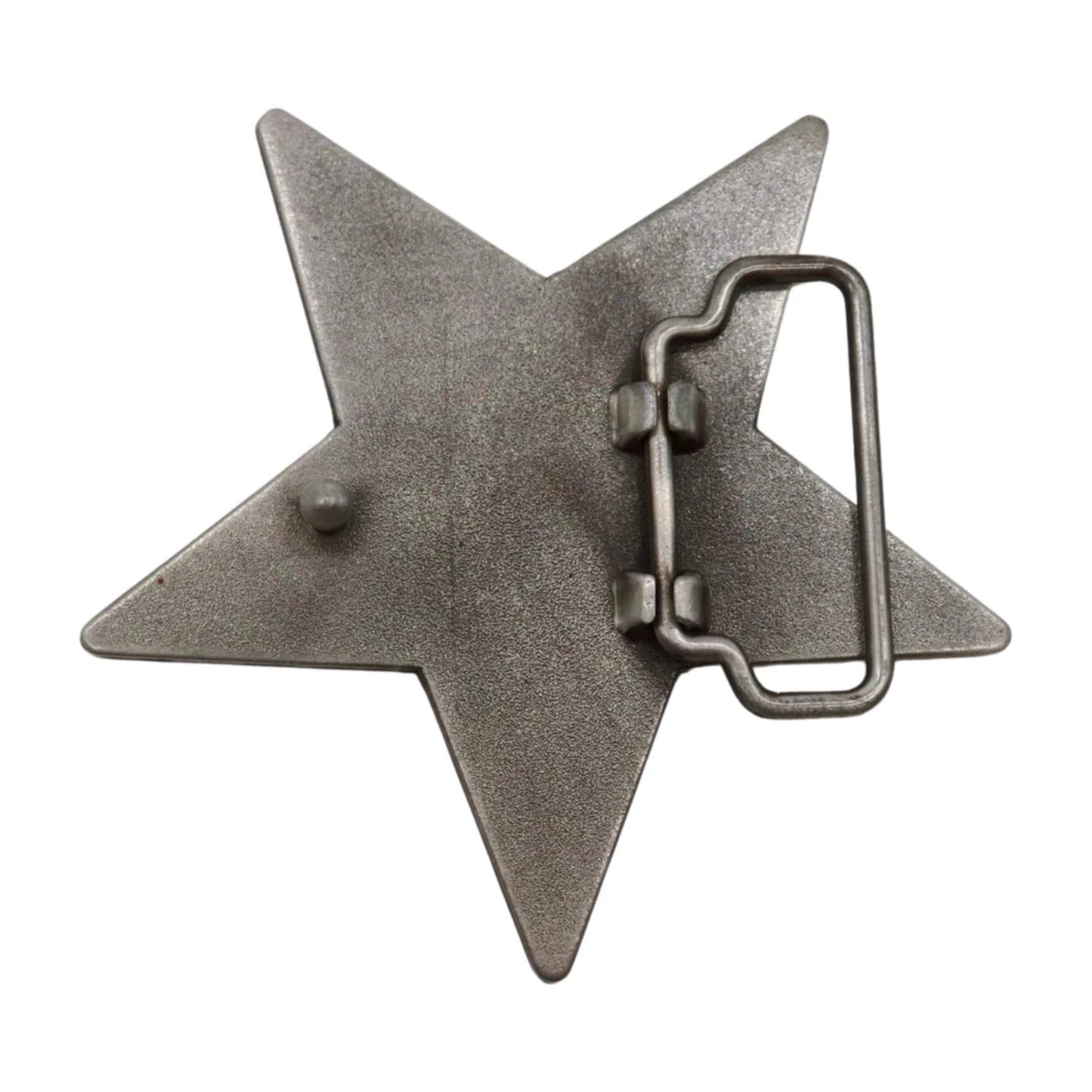 Red Men Women Belt Buckle Silver Metal Western Fashion Texas Lone Star TX Casual