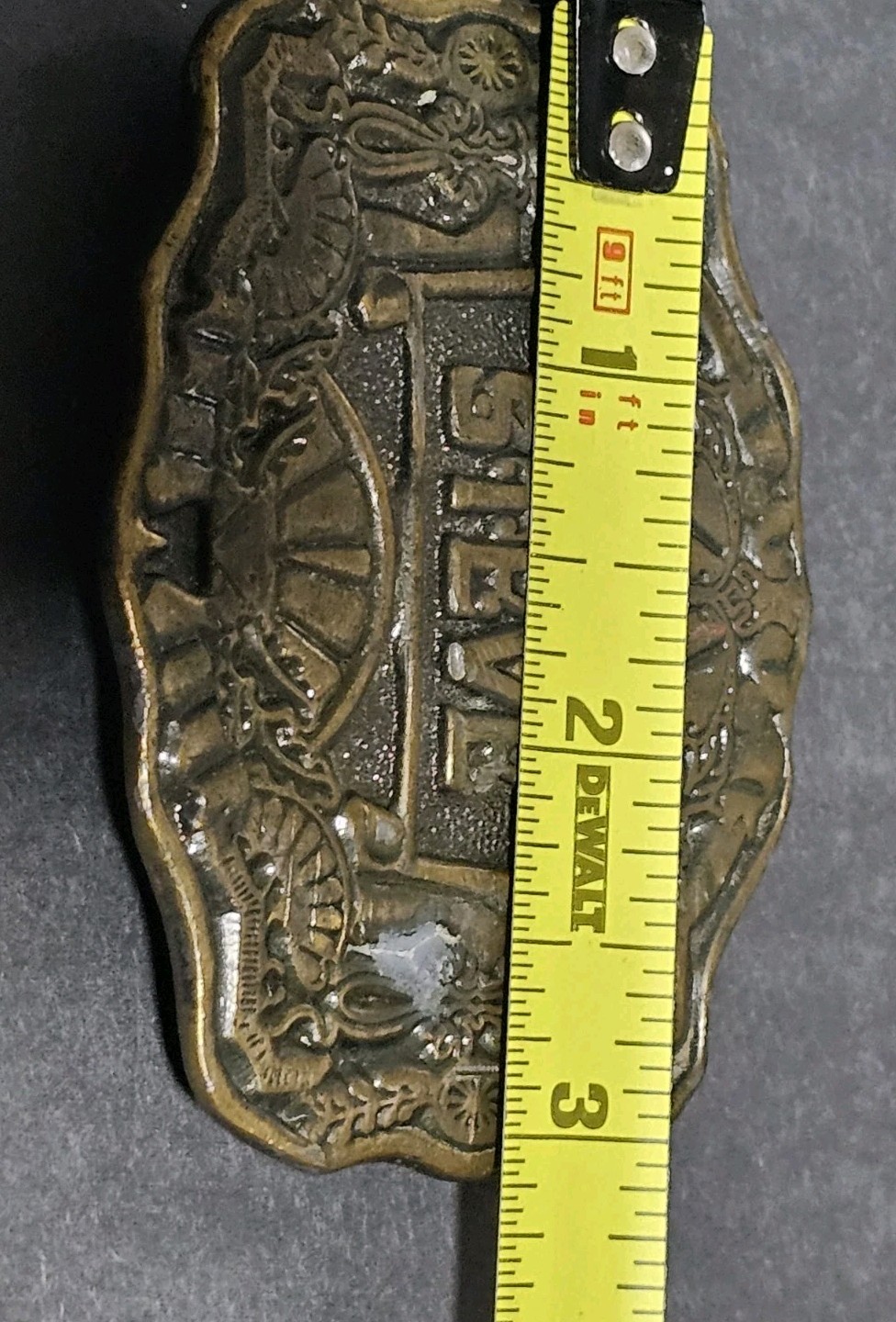 1970s Oden Inc. Brass/Bronze « Steve » Belt Buckle Personalized Name
