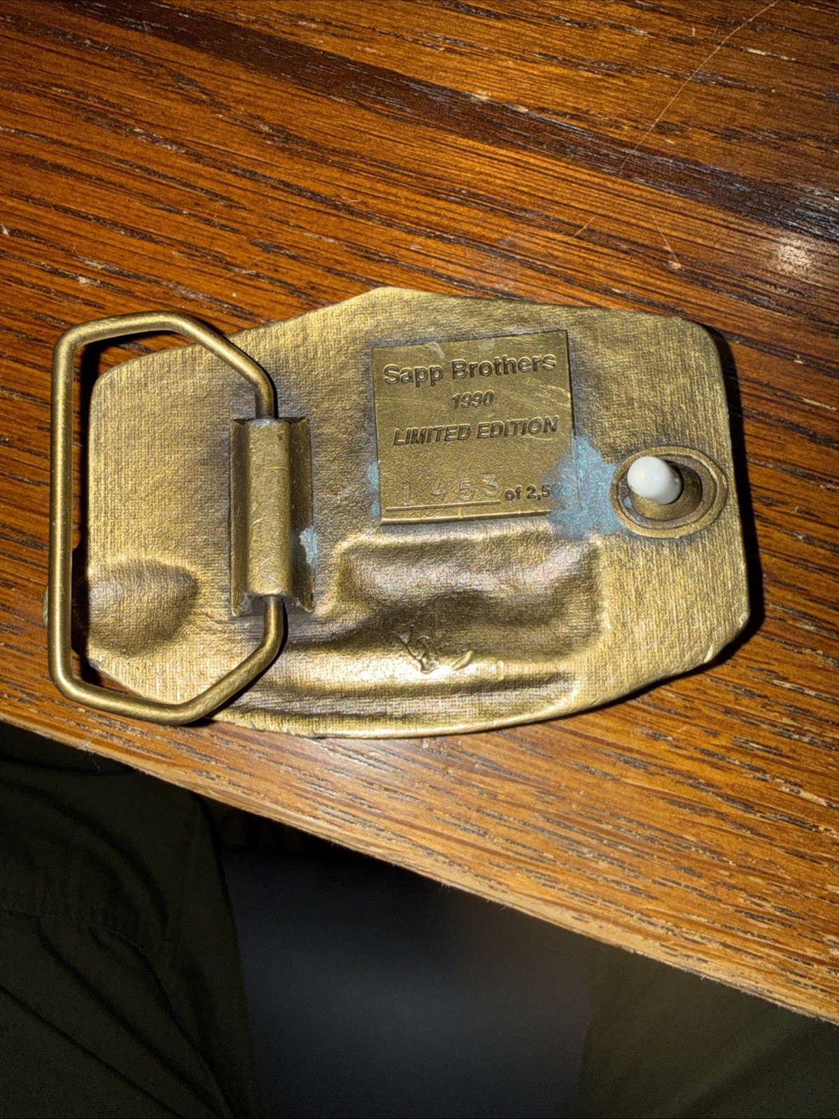 Vintage Sapp Brothers limited edition belt buckle #1453 out of 2500