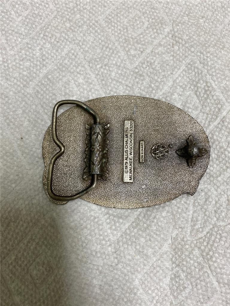 Vintage 1979 Allis Chalmers 2500 Tractor Belt Buckle, Farming, Wisconsin