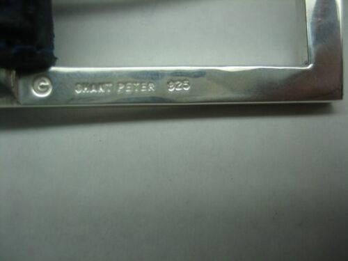 STERLING SILVER 925 BUCKLE AVAILABLE FOR 1&Prime; 1-1/8&Prime; 1-1/4&Prime; 1-3/8&Prime; 1-1/2&Prime; BELTS