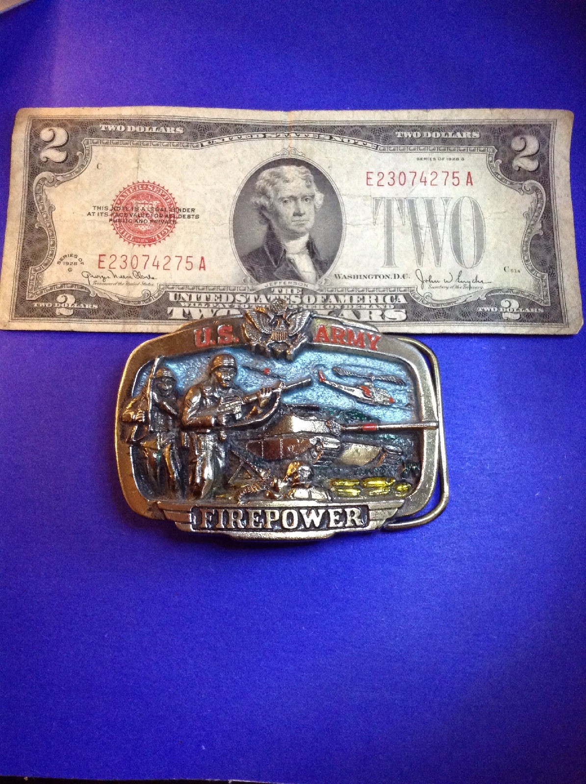 US Army Firepower Belt Buckle