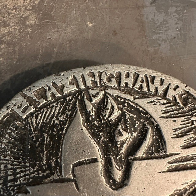 Vintage Bellingham One Day 50 Mile Endurance Ride Horse Belt Buckle Pewter