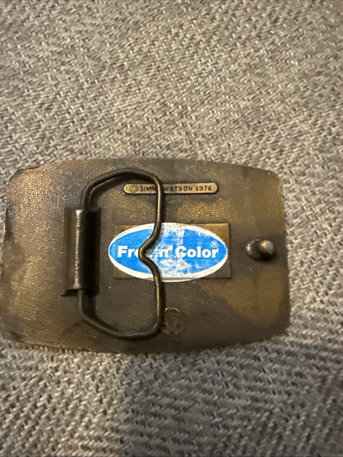 Halliburton Services Belt Buckle Truck Driver Oil Field Roughneck 1976 Watson