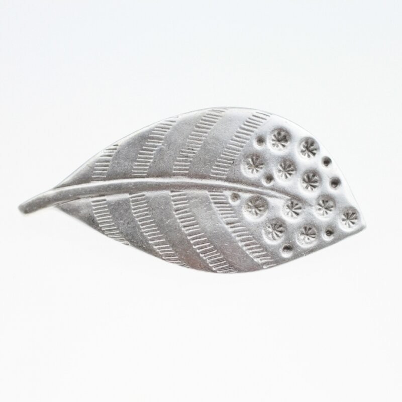 Feather belt buckle, peacock feather removable buckle dark silver-old silver