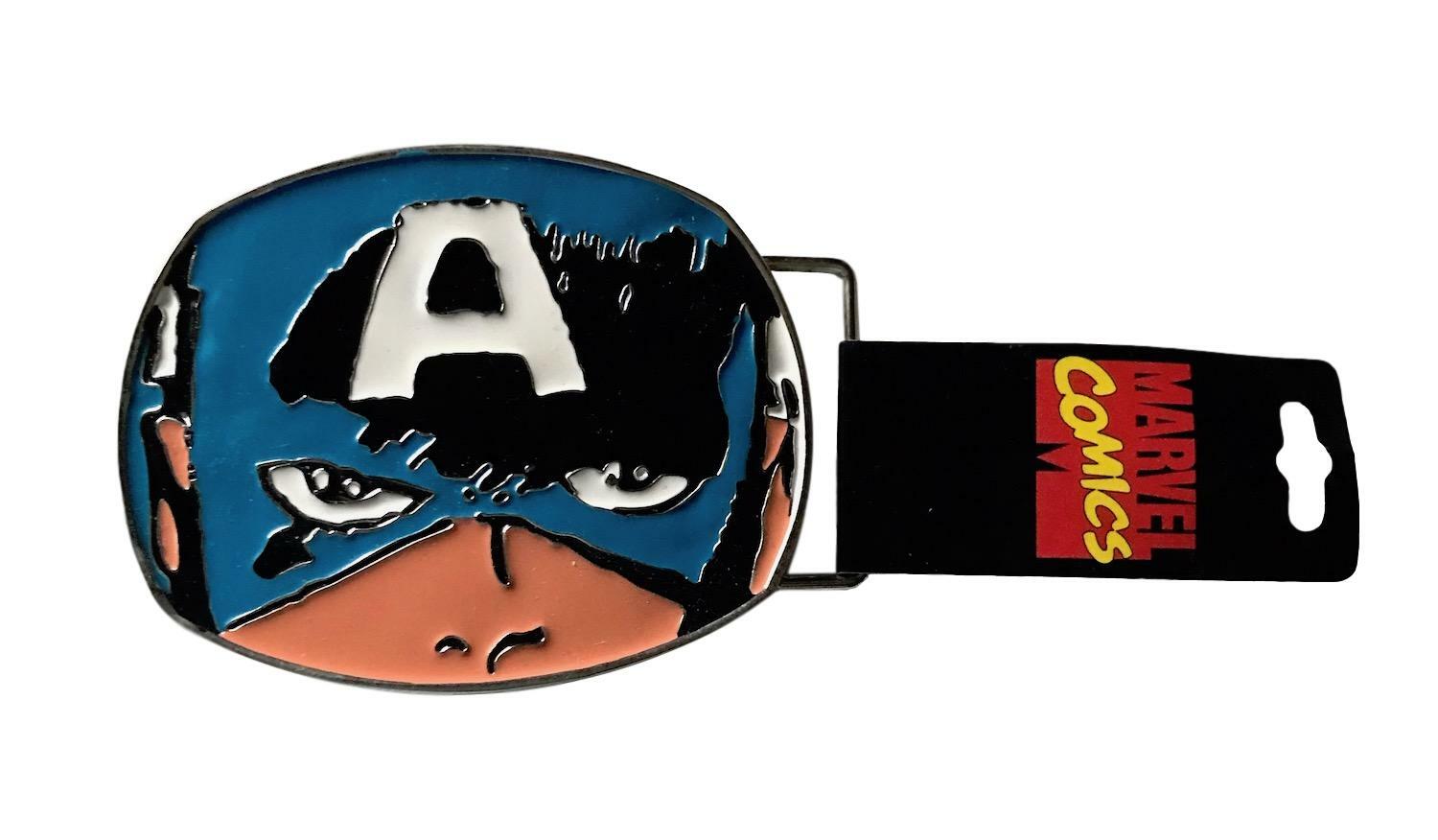 Captain America Belt Buckle Enamel Finish Metal Belt Buckle Avengers NWT