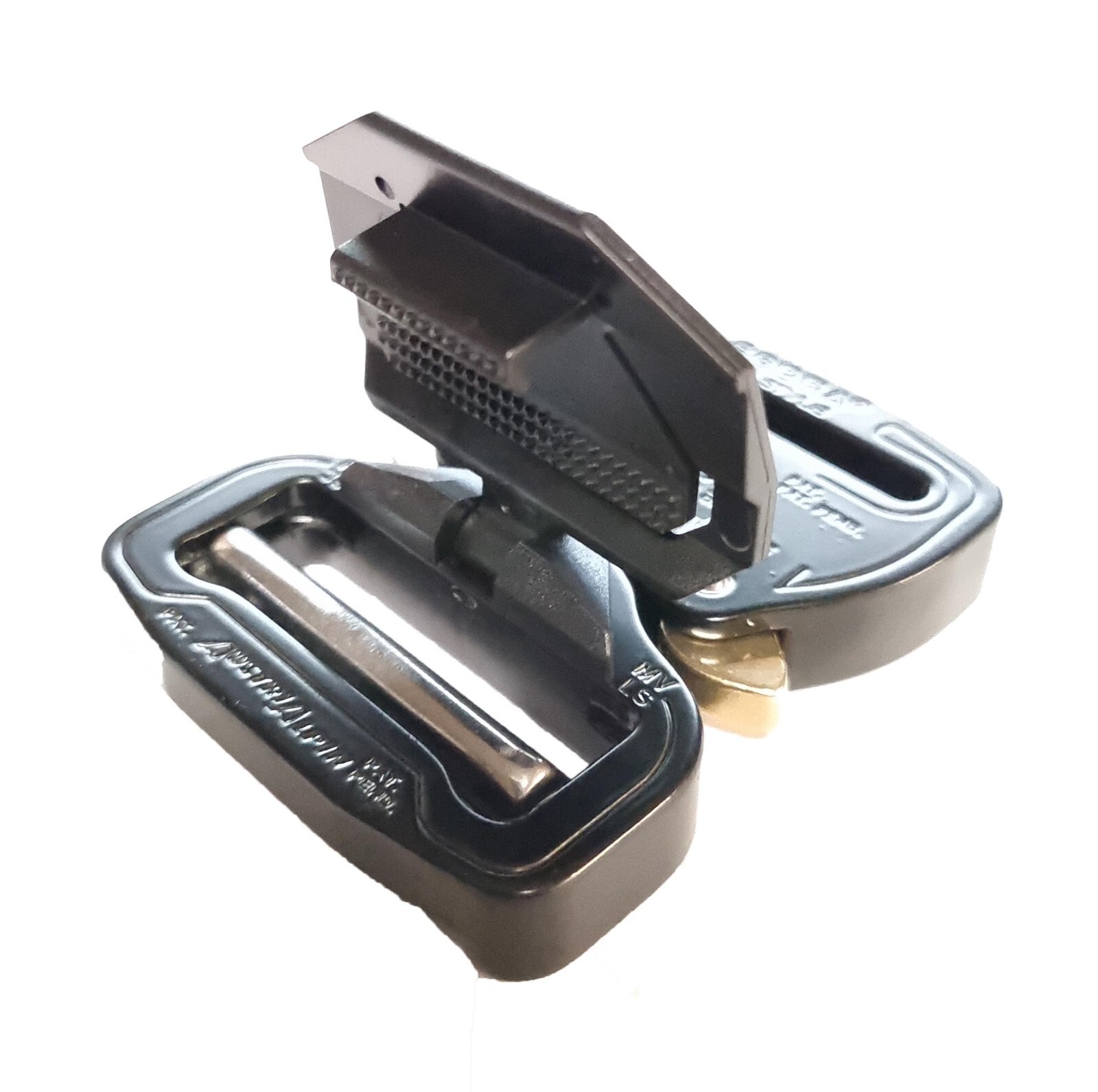 AustriAlpin 38mm / 1.5&Prime; Cobra Pro Style Snakebite Buckle Black – FY38KVF-LS