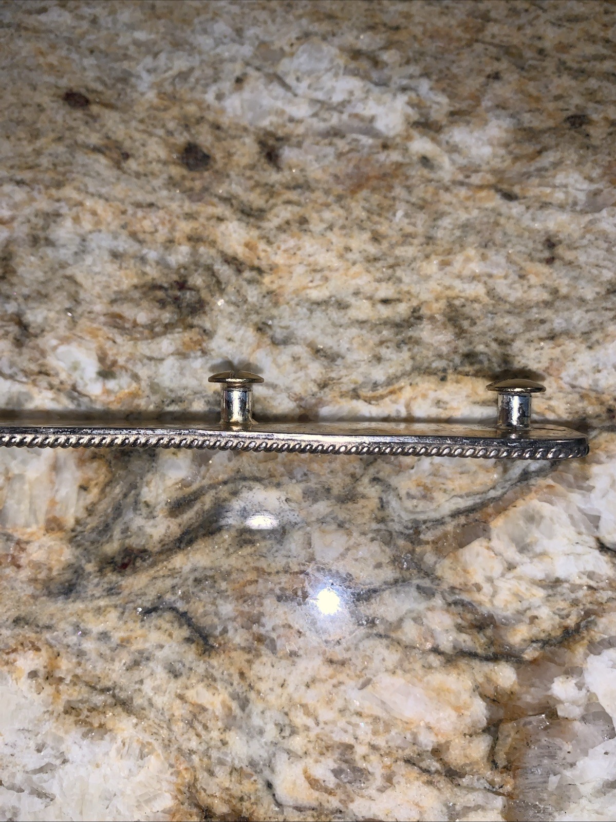 JUSTIN SILVER MEXICO “JIM” Name Plate 6.25” WESTERN