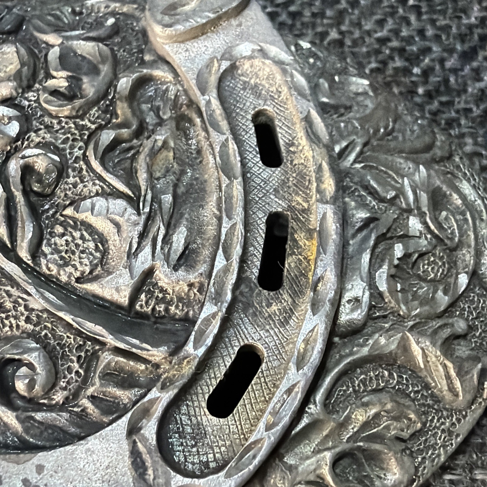 Ornate Womens Western Oval Belt Buckle Horseshoe Buckle 2002 Enchantment USA