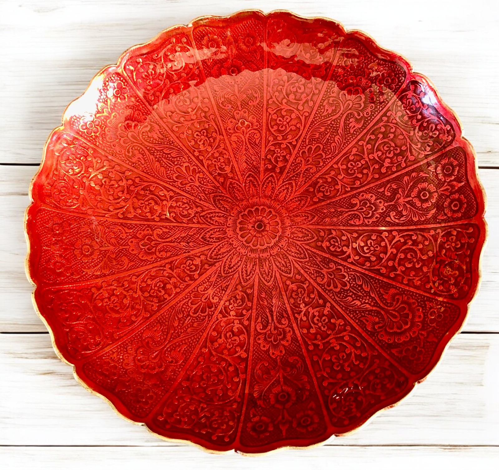 Bold Bohemian Brass Plate