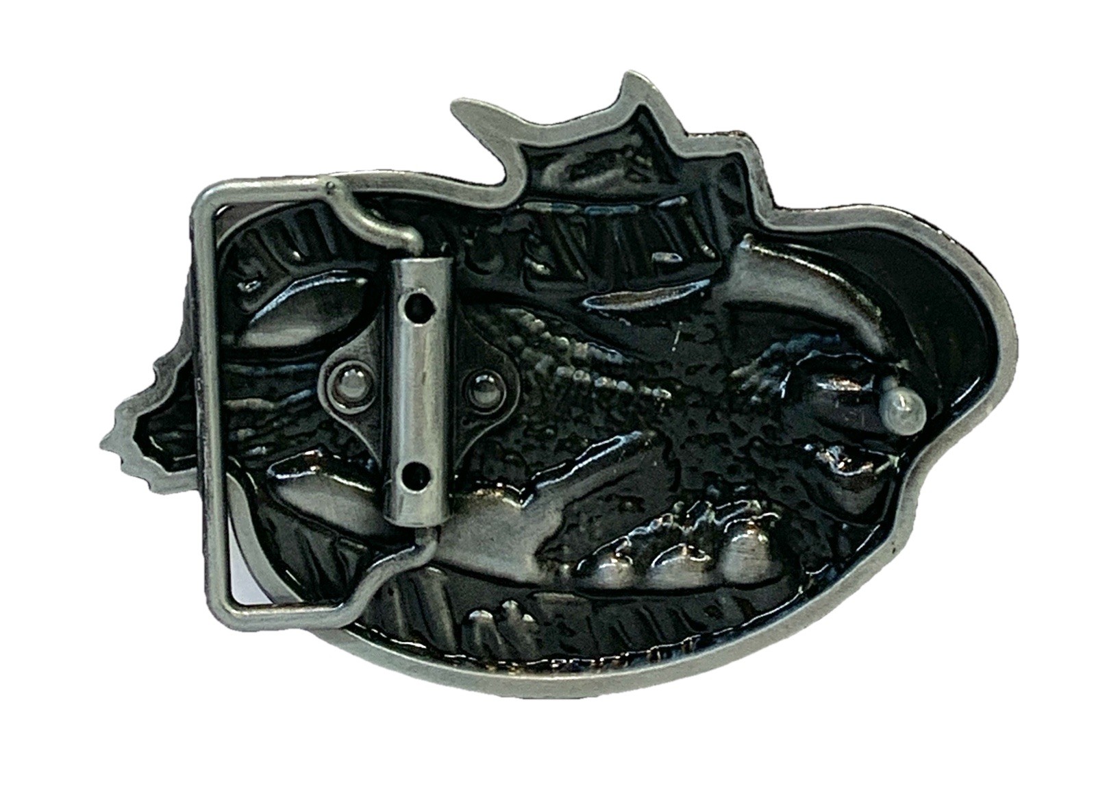 Live To Ride Ride To Live Belt Buckle Pewter/Epoxy 3.75”x 2.5” Fit Up To 1.75” q