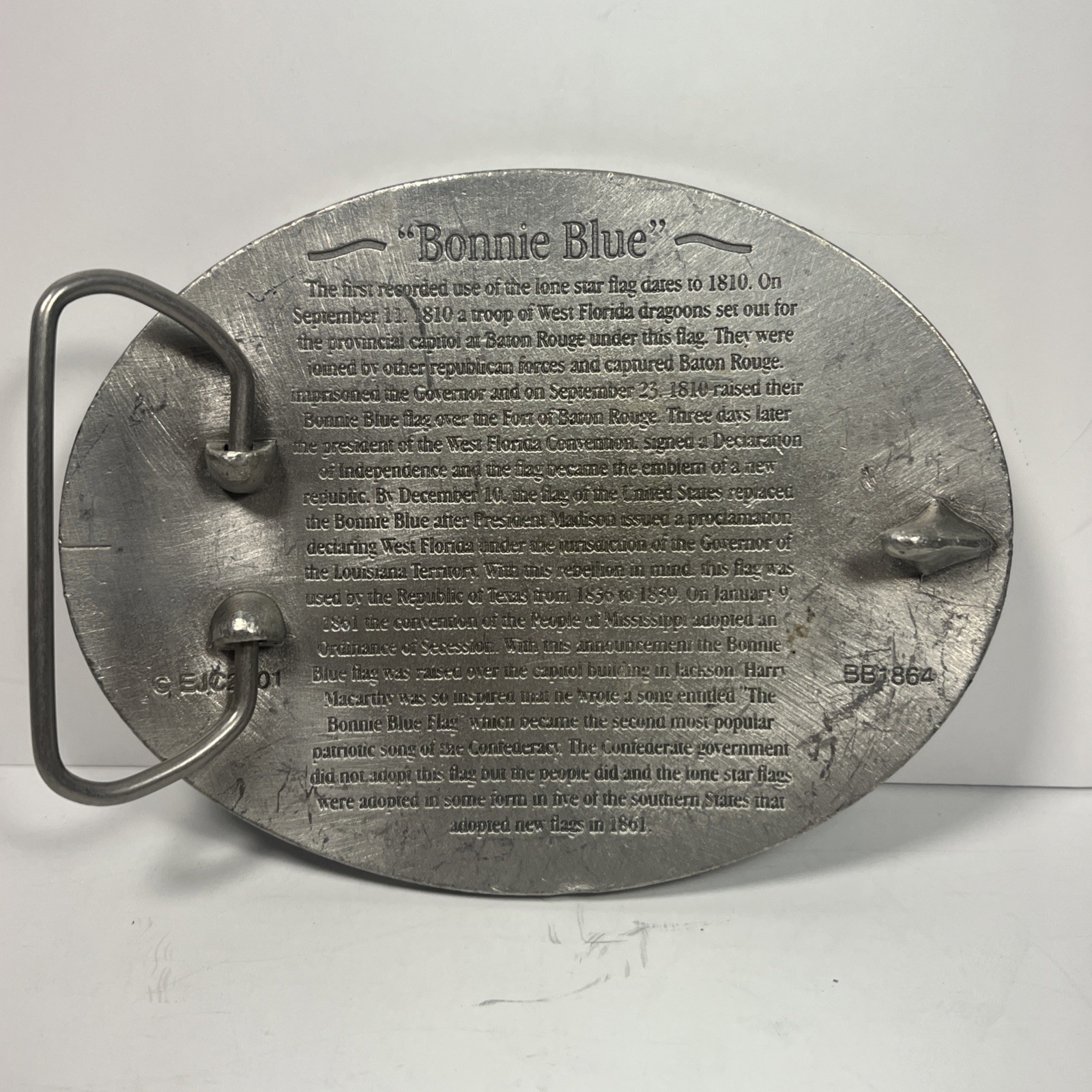 BONNIE BLUE FLAG BELT BUCKLE – CSA – LONE STAR