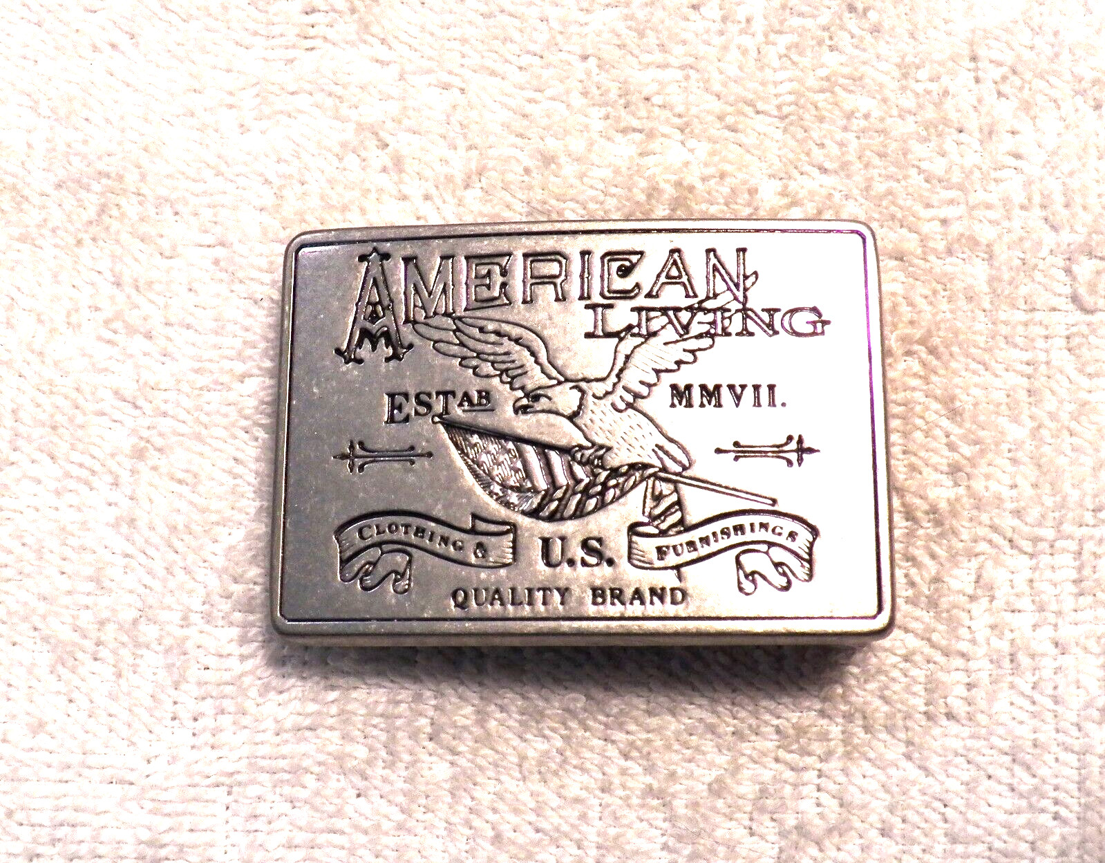 CLASSIC BELT BUCKLE AMERICAN LIVING CLOTHES & FURNISHINGS QUALITY BRAND EAG BB11