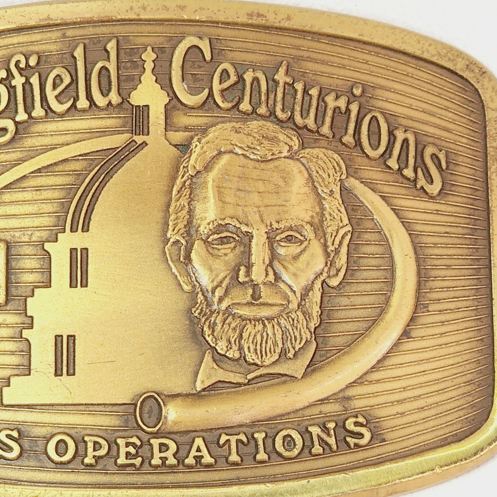 Springfield Centurions Belt Buckle Cilco &rsquo;92-&rsquo;93 Gas Operations Central Illinois