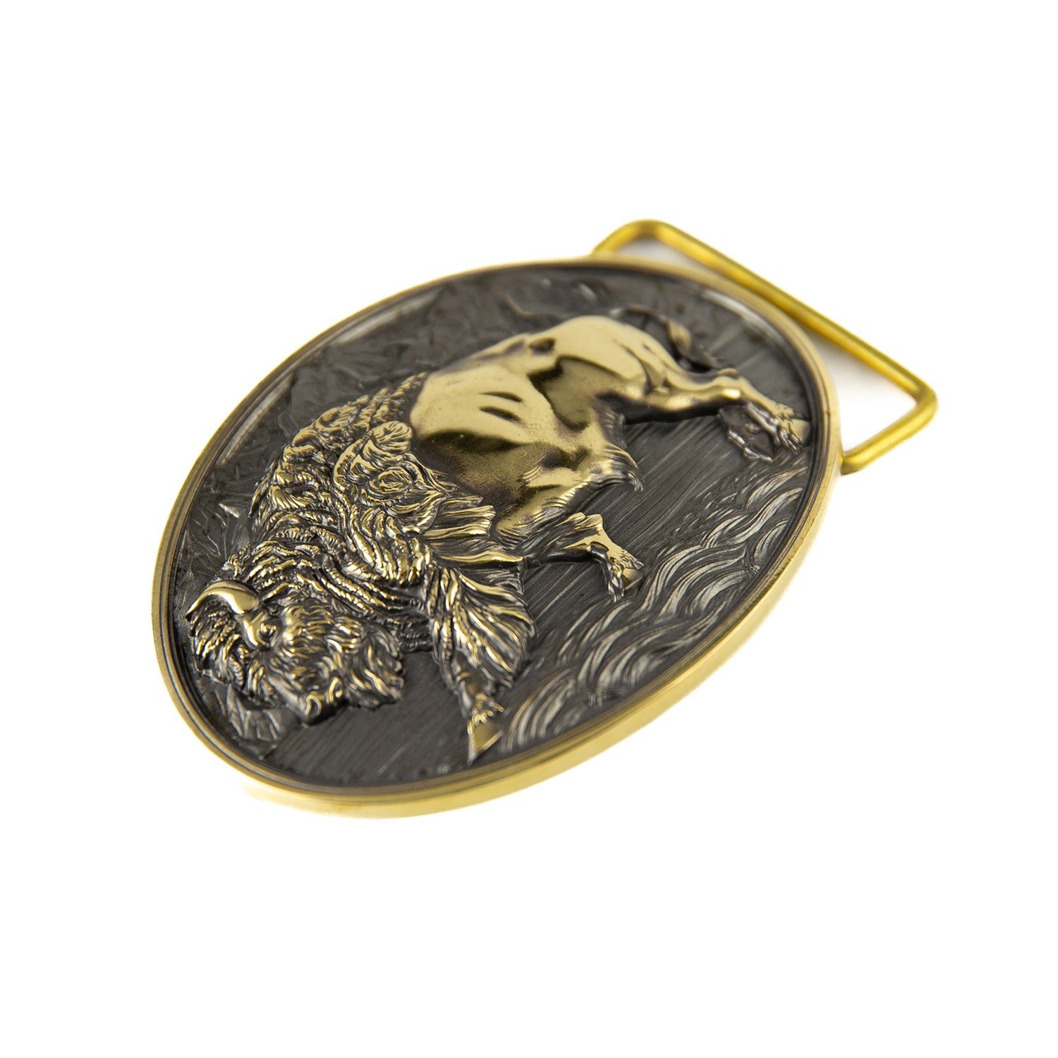 American Bison Buffalo Buckle, Western American cowboy style, Wild West, Cowboy