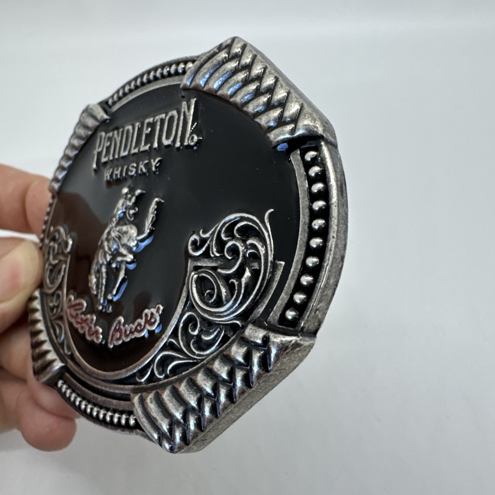 Pendleton Whisky Belt Buckle Let’er Buck 2020 Montana Silversmiths Western