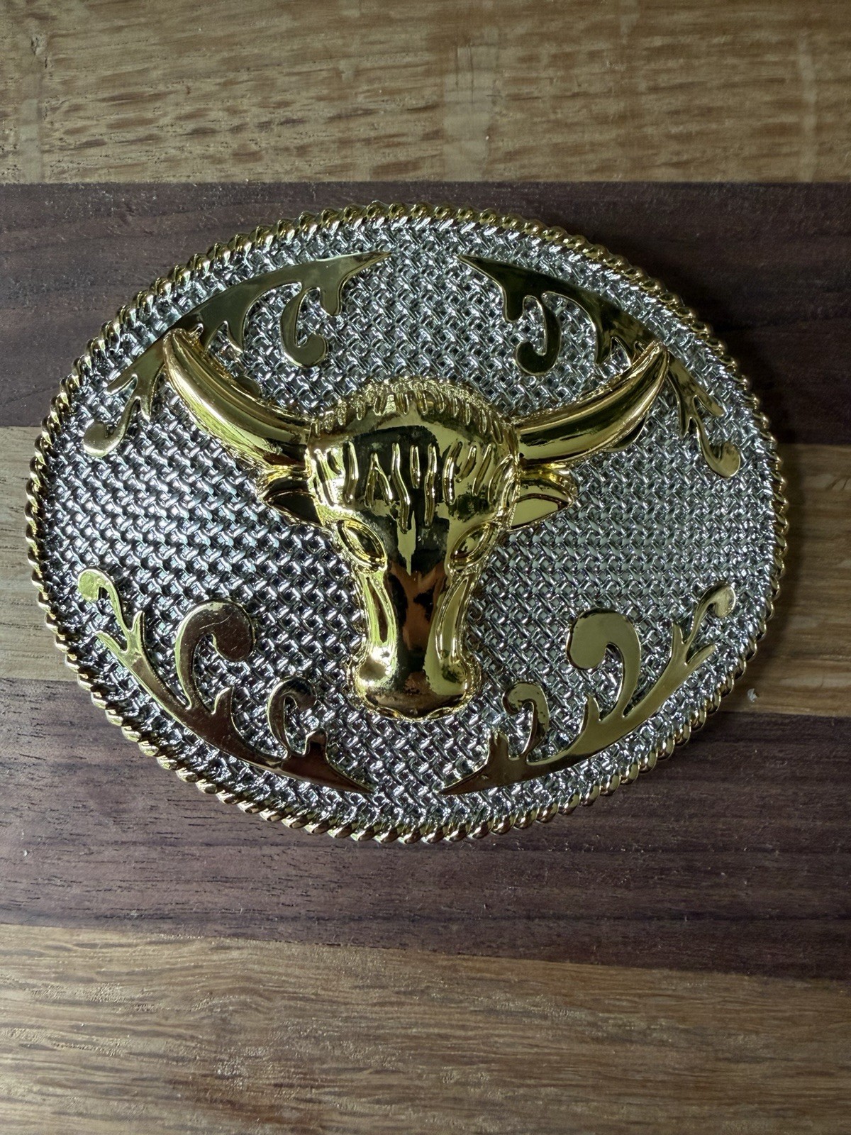 3D Longhorn Bull Men Western Rodeo Texas Cowboy Large Belt Buckles 3.75”x3”