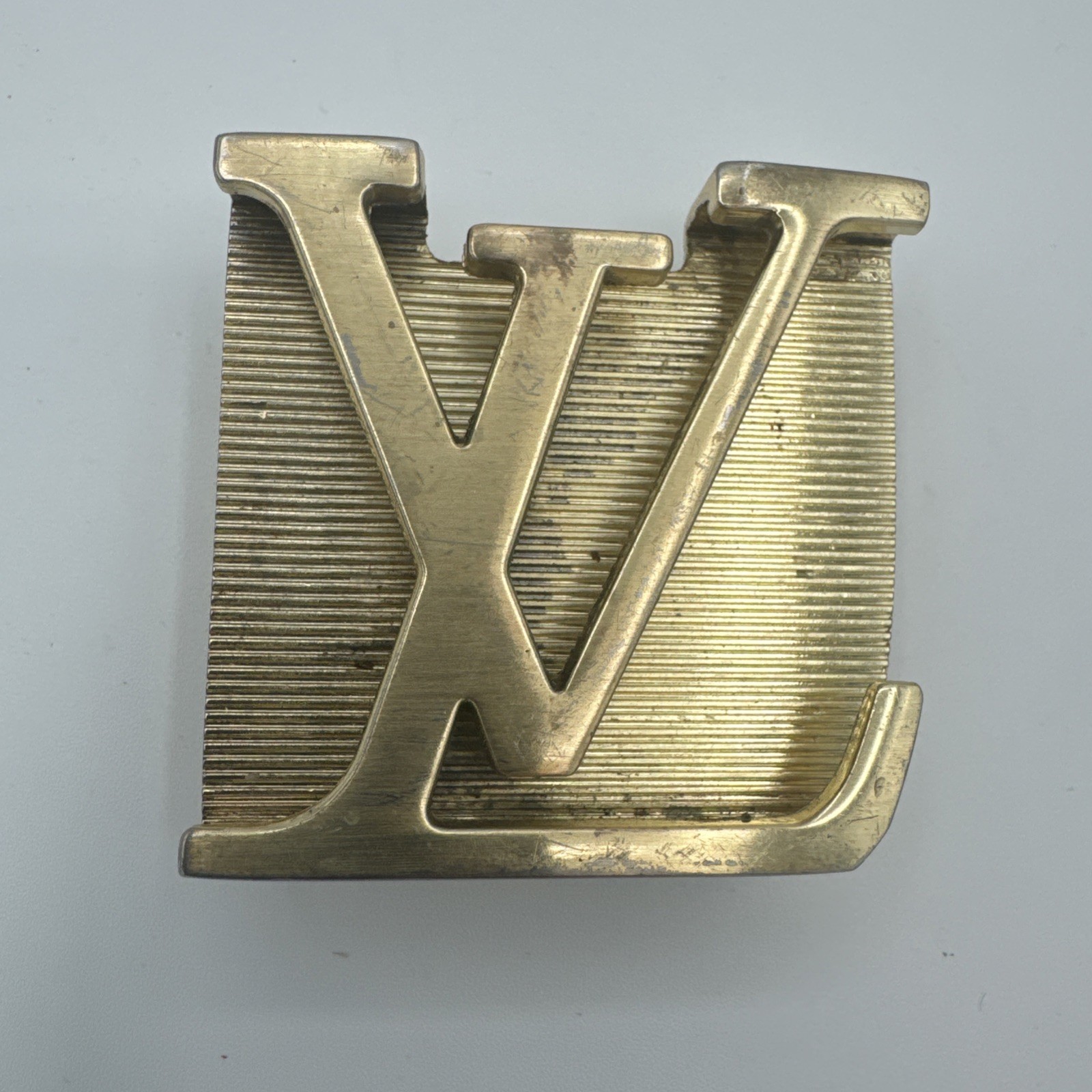 Louis Vuitton LV Iconic Gold Belt Buckle Unisex