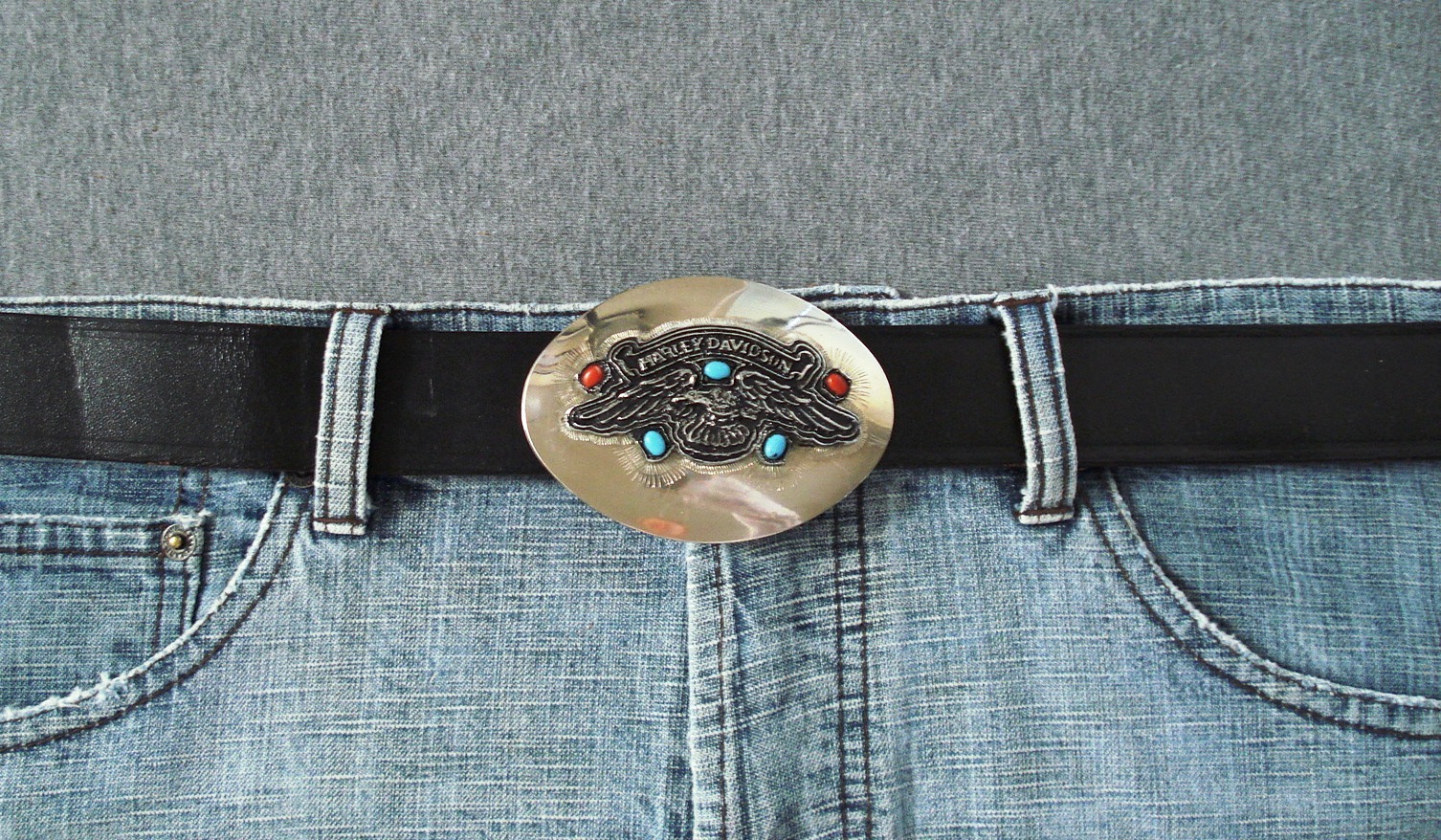 VTG Harley-Davidson Eagle Handmade Belt Buckle