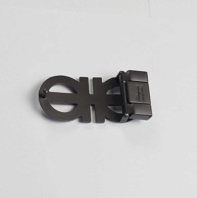 Ferragamo gray Gancini belt buckle Men&rsquo;s belt buckle For 1.38&Prime;/W Leather Belt