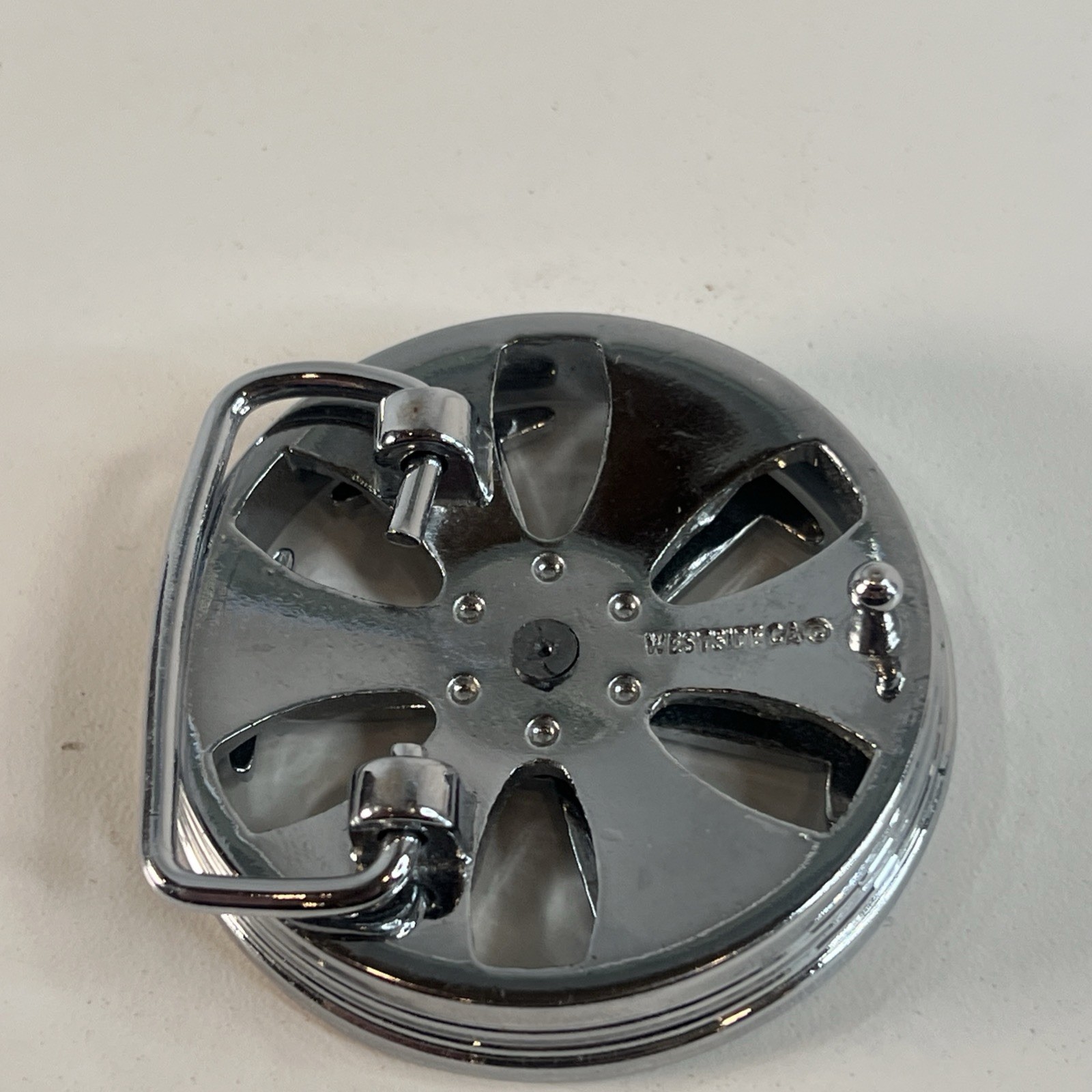 Spinner Belt Buckle Car Truck Rim Tire Spinning Motion West side CA
