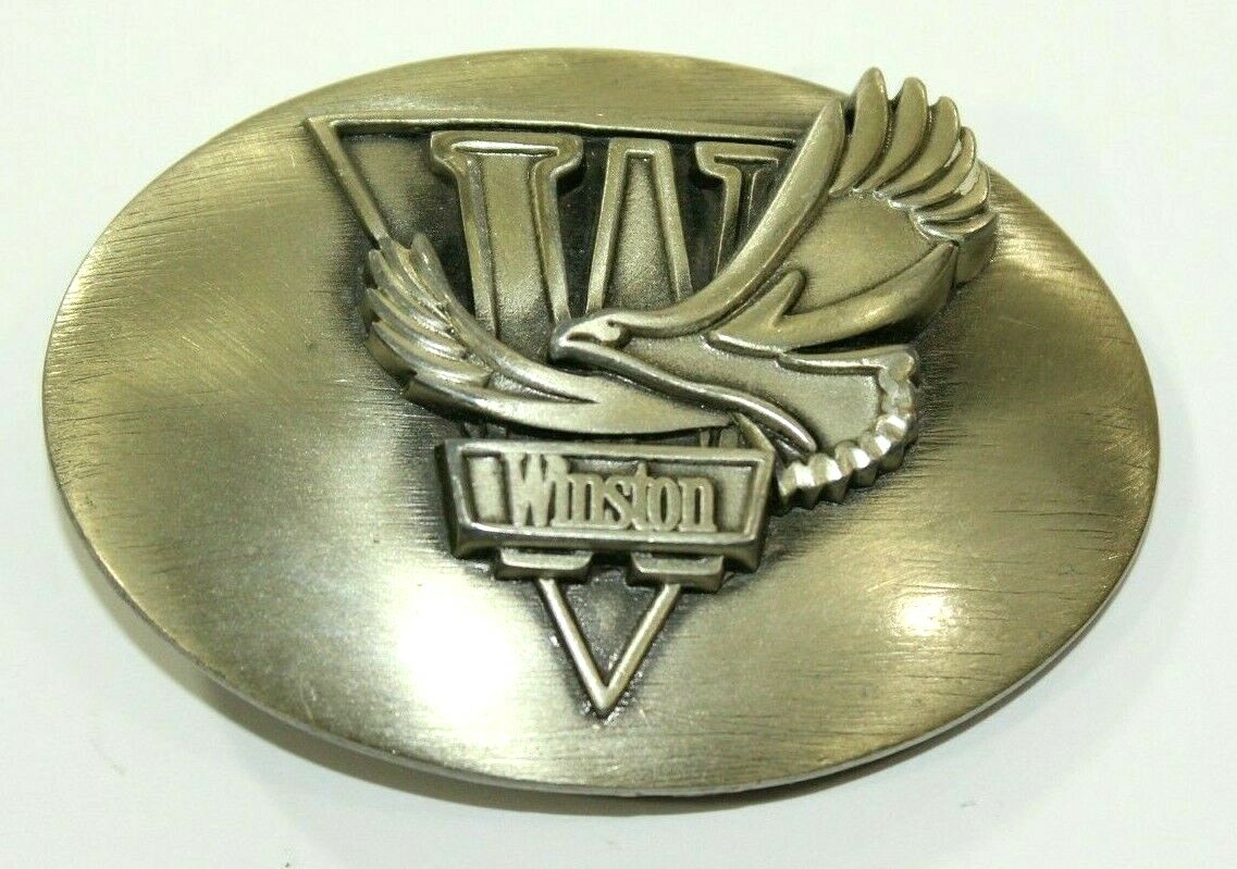 Vintage Winston Tobacco Belt Buckle Advertising 3 Dimension Flying Eagle USA