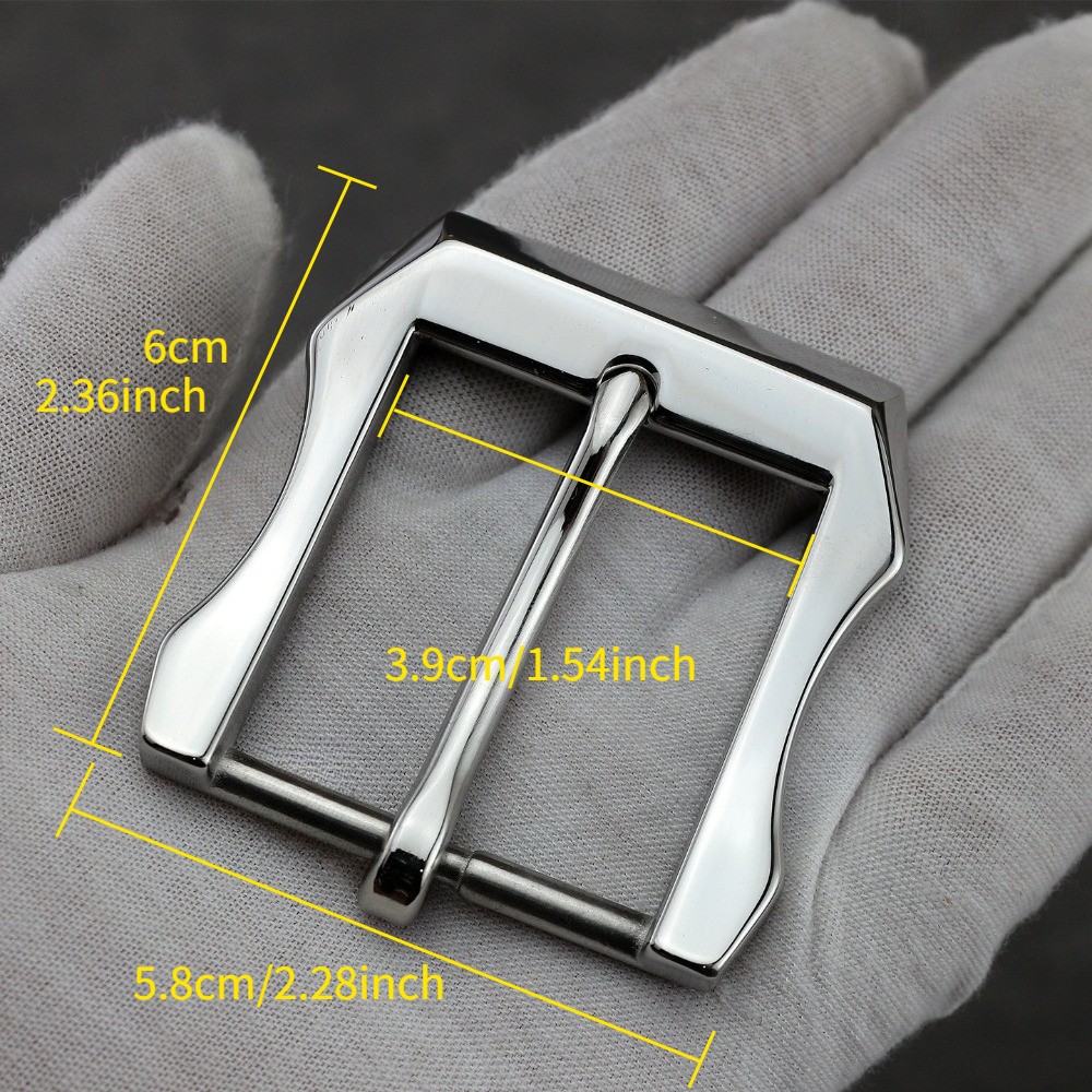Stainless Steel Single Prong Replacement Belt Buckle Fit 1.5 Inch Wide Belt Chic