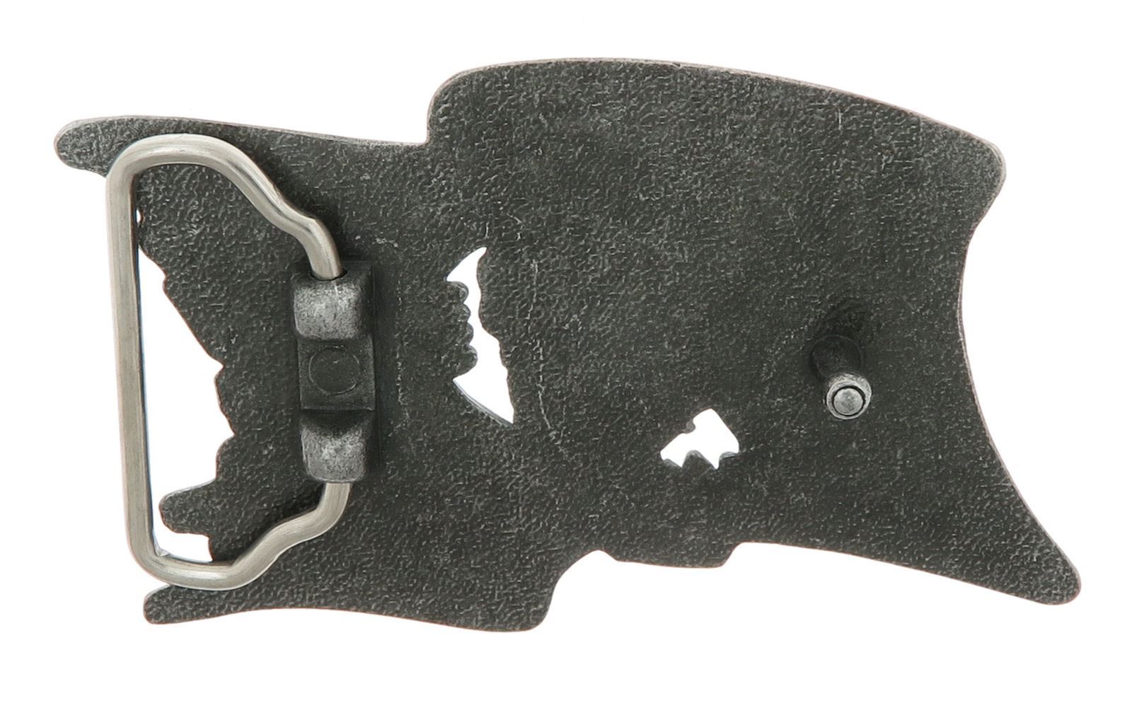 Pirate Flag Skull Silver Metal Belt Buckle