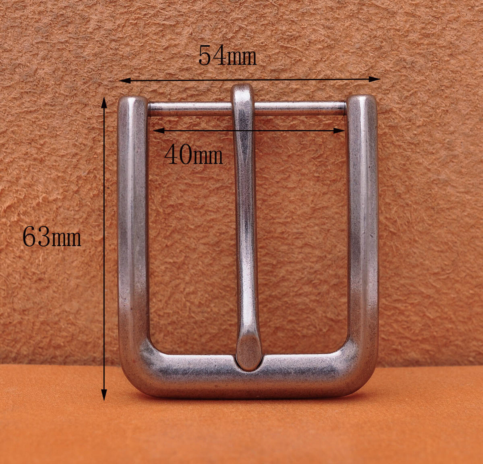 4cm Alloy Men Pin Waist Leather Single Belt Buckle Head Prong Clips Replacement