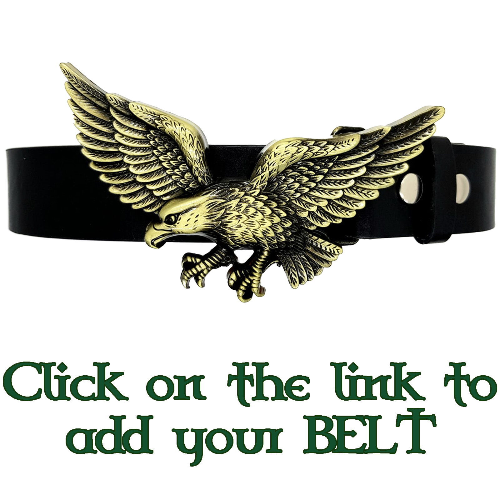 Flying Eagle Belt Buckle Cowboy Western Indian American Eagle Bronzed Finish