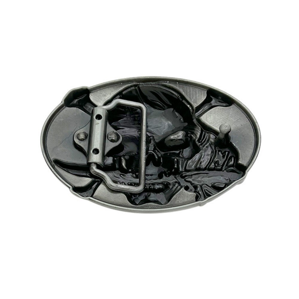 Pirate Skull Western Cowboy Belt Buckles for Men & Women Rodeo Retro Casual Wear