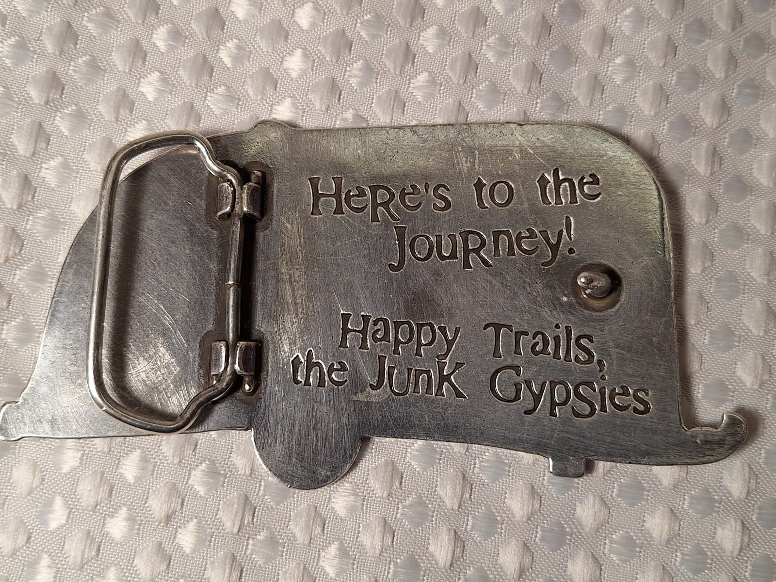 Not All Who Wonder Are Lost Metal Belt Buckle Camping Travel Camper Trailer