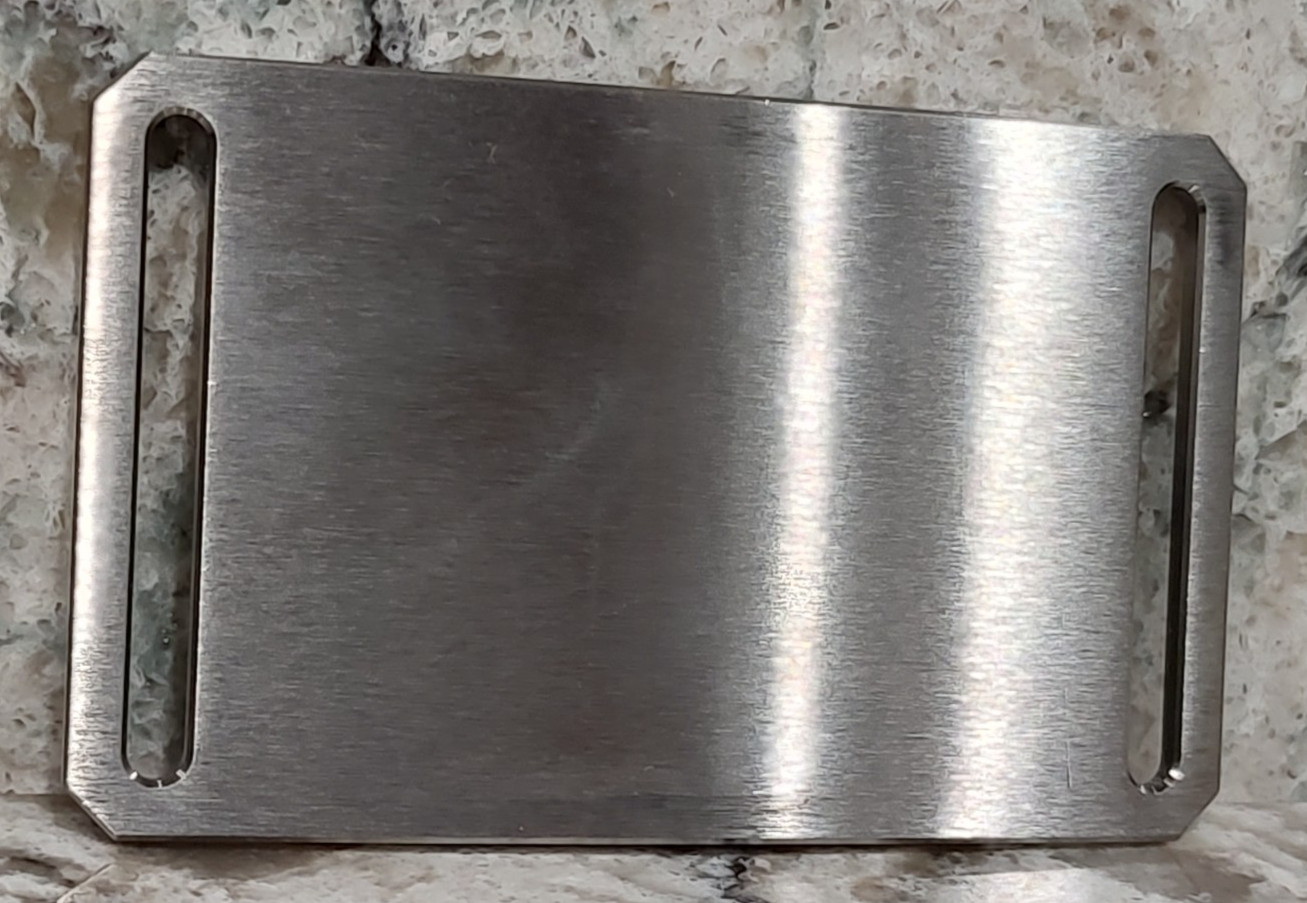 GRIP6 BELT BUCKLE – TITANIUM – CLASIC in NATURAL – 1.5 INCH WIDE – WOMEN and MEN