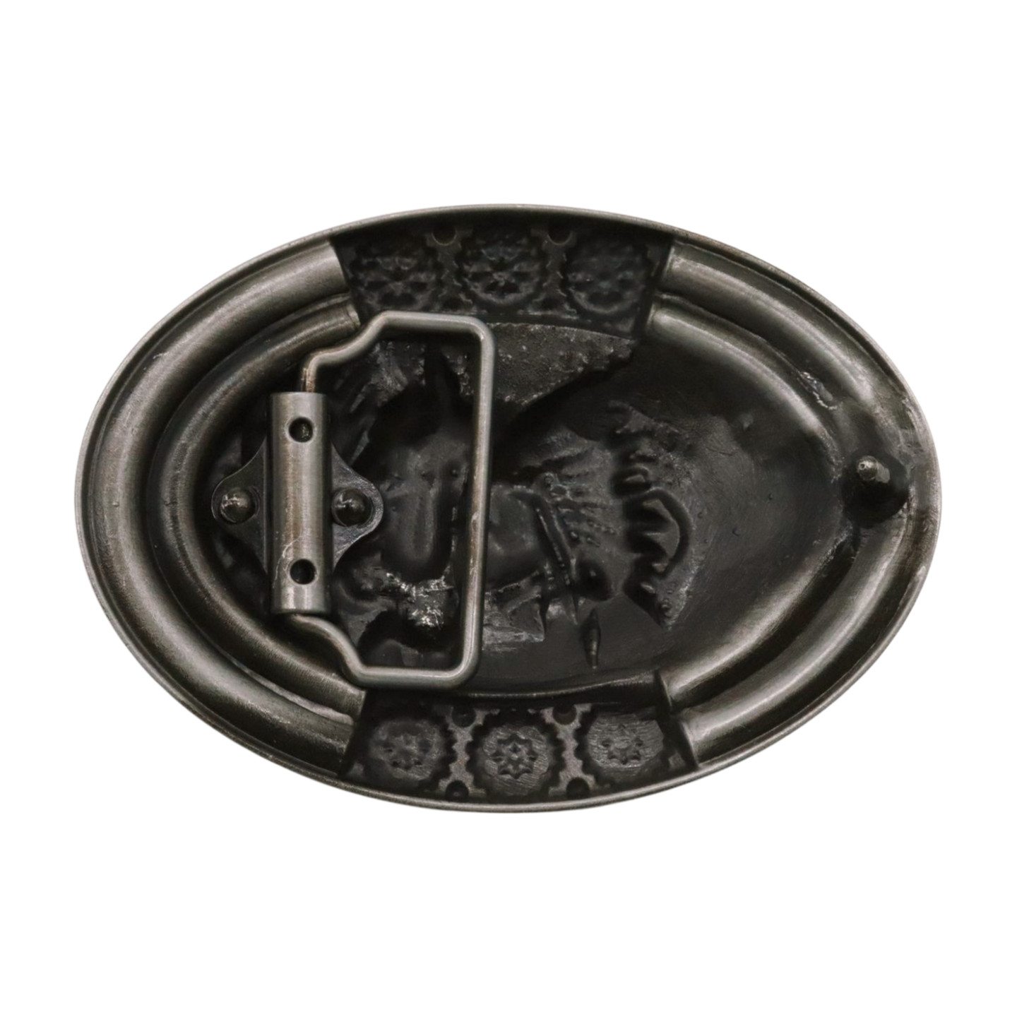 Men Silver Metal Belt Buckle Southwestern Native Warrior Horse American Indian