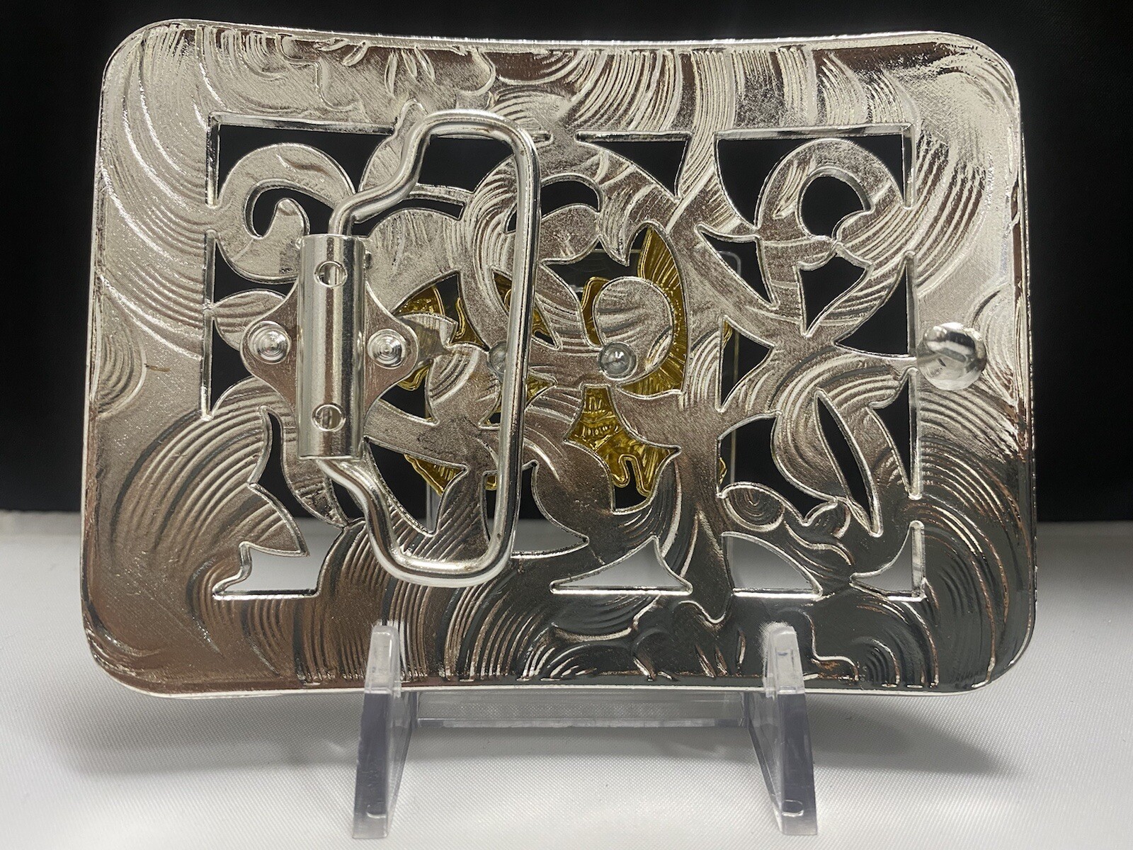Hebilla Vaquera Con Gallos De Pelea Western Cowboy Style Belt Buckle Roosters