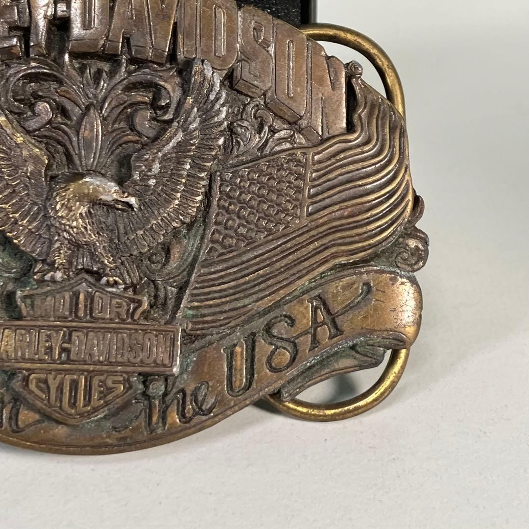Harley-Davidson Vintage Eagle Buckle, Made in USA 1989 HARMONY 80303 B-33